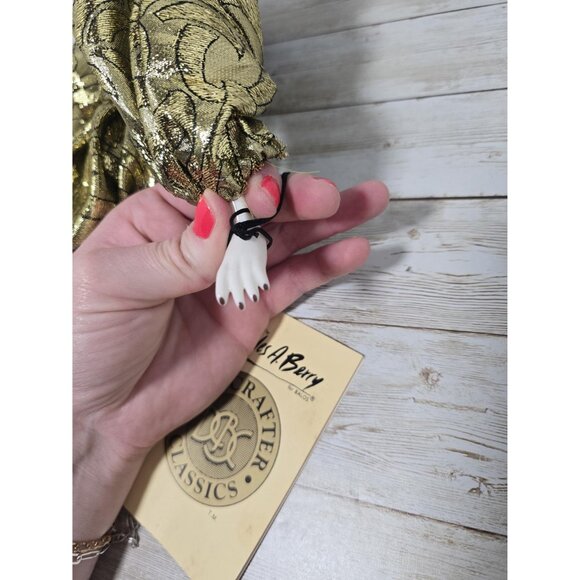 16" Gold Black Jean Marie With tags Charles A Berry Silvestri Broken Left Thumb - Picture 2 of 10